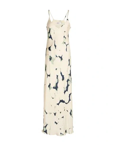 Ottod'ame Trésor Woman Maxi Dress Ivory Size 6 Viscose In Neutral
