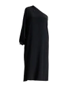Ottod'ame Trésor Woman Midi Dress Black Size 6 Acetate, Silk