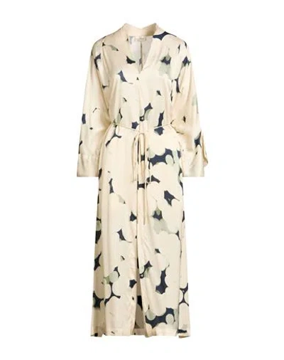 Ottod'ame Trésor Woman Midi Dress Ivory Size 10 Viscose In Multi