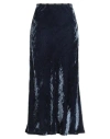 Ottod'ame Trésor Woman Midi Skirt Navy Size 10 Rayon, Polyamide