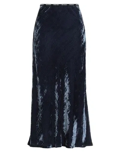 Ottod'ame Trésor Woman Midi Skirt Navy Size 10 Rayon, Polyamide