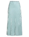 Ottod'ame Trésor Woman Midi Skirt Sky Blue Size 8 Rayon, Polyamide