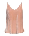 Ottod'ame Trésor Woman Top Blush Size 8 Rayon, Polyamide In Pink