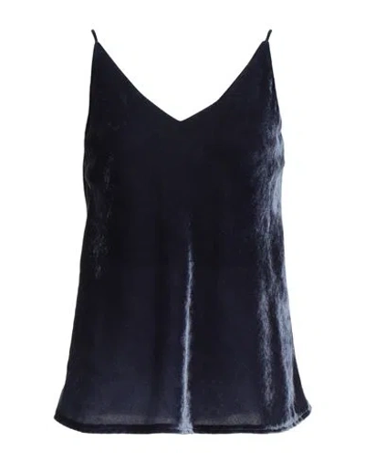Ottod'ame Trésor Woman Top Midnight Blue Size 8 Rayon, Polyamide