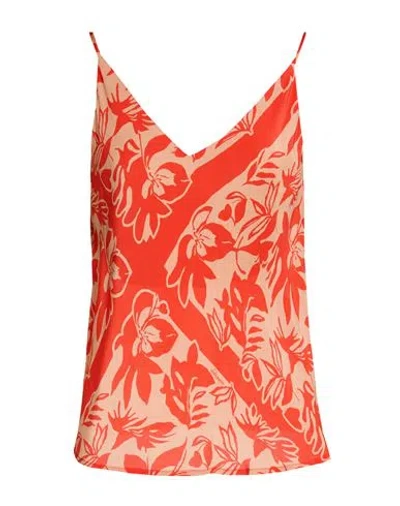 Ottod'ame Trésor Woman Top Rust Size 6 Viscose In Red