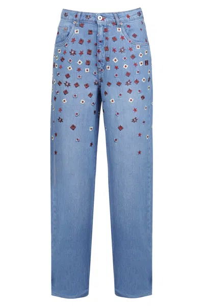 Ottod'ame - Trousers - 470746 - Denim In Blue