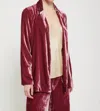Ottod'ame Velvet Blazer In Sangria In Yellow