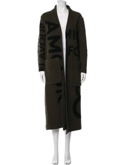 Pre-owned Ottod'ame Virgin Wool Coat W/ Tags In Multi