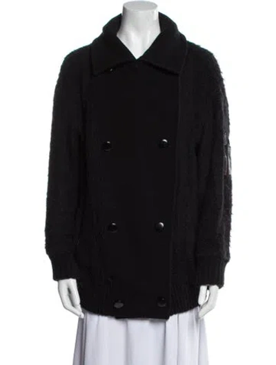 Pre-owned Ottod'ame Virgin Wool Jacket In Black