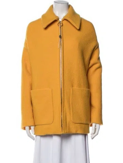 Pre-owned Ottod'ame Virgin Wool Jacket In Yellow