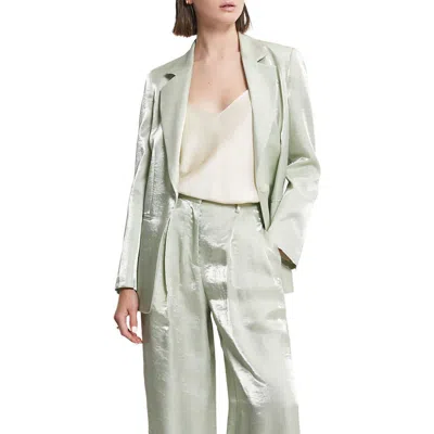 Ottod'ame Viscose And Linen Jacket In Green