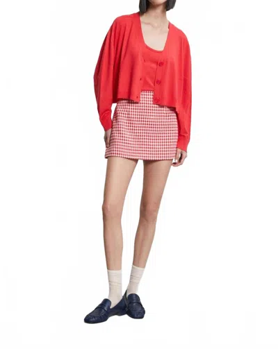 Ottod'ame Viscose Cardigan In Red