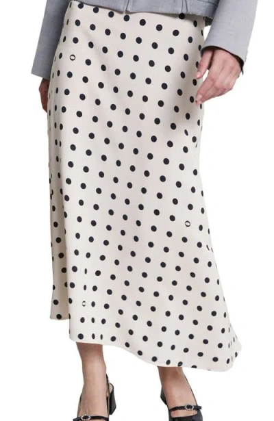 Ottod'ame Viscose Long Skirt In Nude