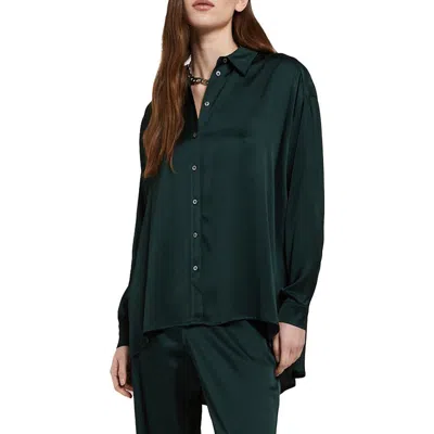 Ottod'ame Viscose Palazzo Pants In Green