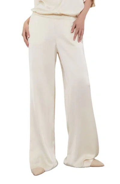 Ottod'ame Viscose Palazzo Trousers In White