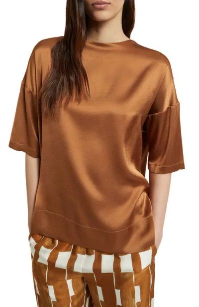 Ottod'ame Viscose T-shirt In Brown