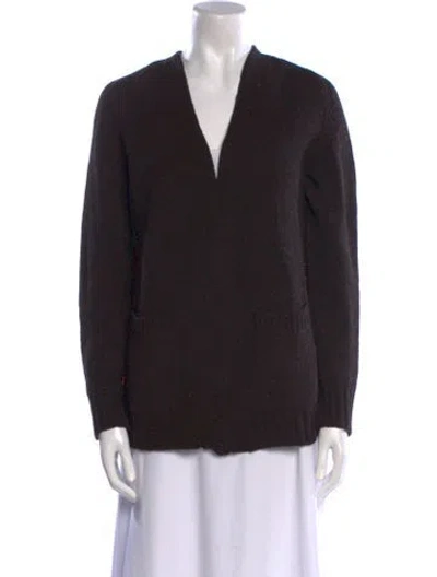 Pre-owned Ottod'ame V-neck Sweater In Black