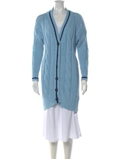 Pre-owned Ottod'ame V-neck Sweater In Blue