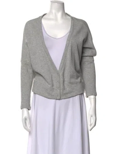 Pre-owned Ottod'ame V-neck Sweater In Grey