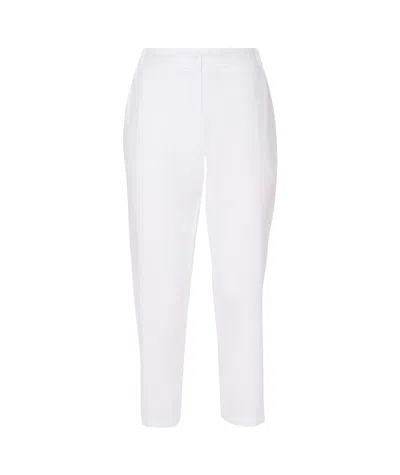 Ottod'ame Waistband Loop Casual Pants In White