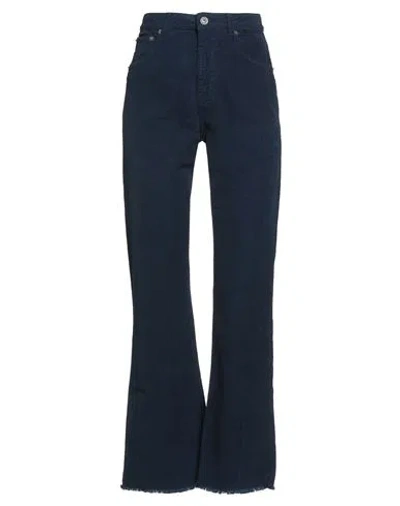 Ottod'ame We Love Denim Woman Pants Midnight Blue Size 31 Cotton, Elastane