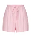 Ottod'ame Elastic-waist Drawstring Mini Shorts In Pink