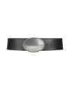 Ottod'ame Woman Belt Black Size S Leather In Black