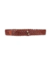 Ottod'ame Woman Belt Dark Brown Size S Leather