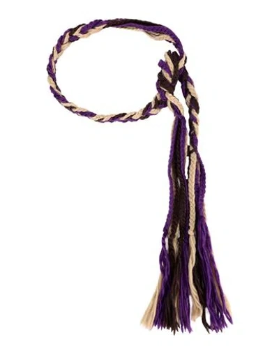 Ottod'ame Woman Belt Purple Size Onesize Wool