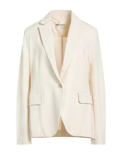 Ottod'ame Woman Blazer Beige Size 10 Viscose, Nylon, Elastane In Neutral