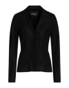 Ottod'ame Woman Blazer Black Size 10 Acrylic, Mohair Wool, Polyester