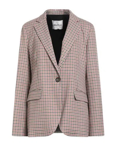 Ottod'ame Woman Blazer Brick Size 8 Polyester, Viscose, Elastane In Pink