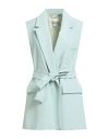 Ottod'ame Woman Blazer Light Green Size 6 Polyester, Viscose, Elastane
