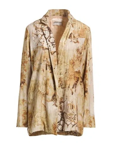 Ottod'ame Woman Blazer Marigold Size 6 Polyester In Brown