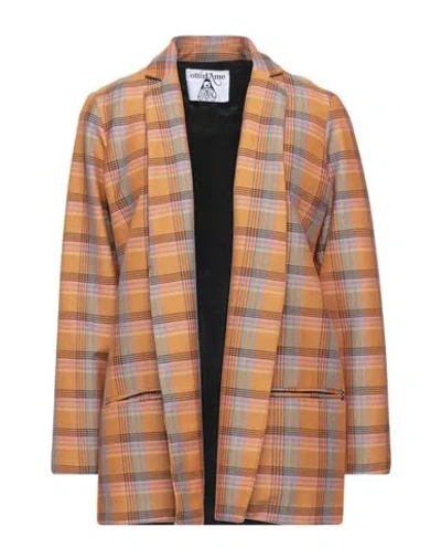 Ottod'ame Woman Blazer Marigold Size 4 Polyester, Viscose, Elastane In Yellow