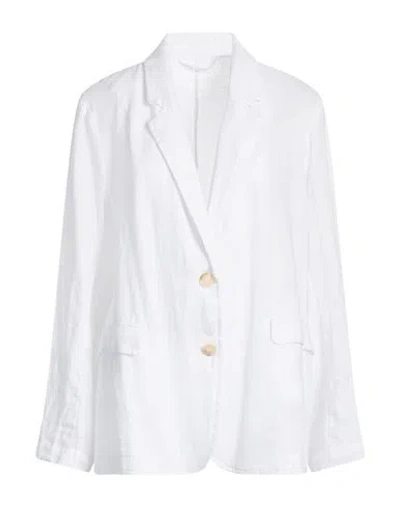 Ottod'ame Woman Blazer White Size 10 Linen