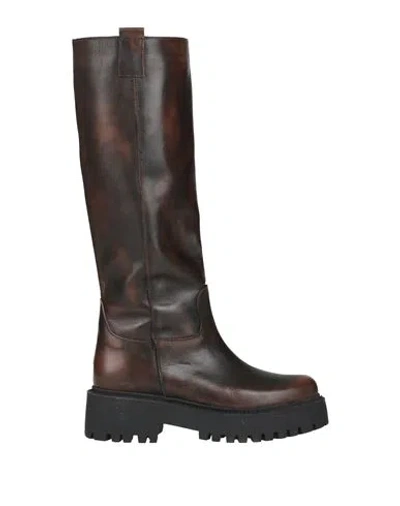 Ottod'ame Woman Boot Brown Size 7 Leather