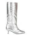 Ottod'ame Woman Boot Silver Size 8 Leather