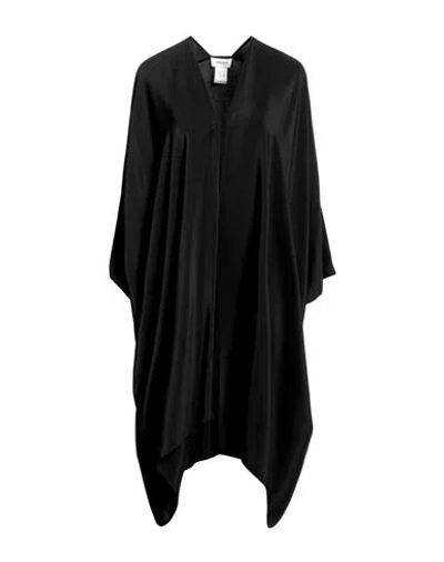 Ottod'ame Woman Cape Black Size Onesize Acetate, Silk