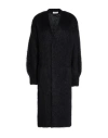 Ottod'ame Woman Cardigan Black Size 10 Mohair Wool, Polyamide, Elastane In Black