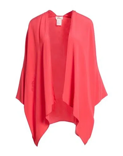 Ottod'ame Woman Cardigan Coral Size 6 Acetate, Silk In Pink