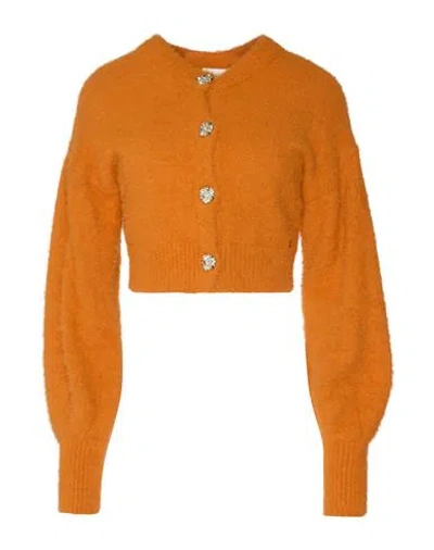 Ottod'ame Woman Cardigan Orange Size 8 Polyamide
