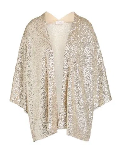 Ottod'ame Woman Cardigan Platinum Size 10 Viscose In Gold