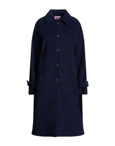 Ottod'ame Woman Coat Midnight Blue Size 6 Cotton