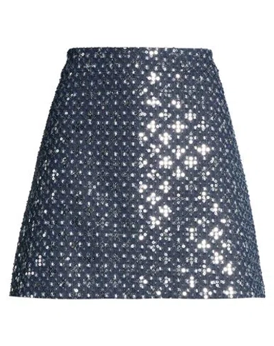 Ottod'ame Woman Denim Skirt Blue Size 10 Polyester