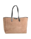 Ottod'ame Woman Handbag Light Brown Size - Leather