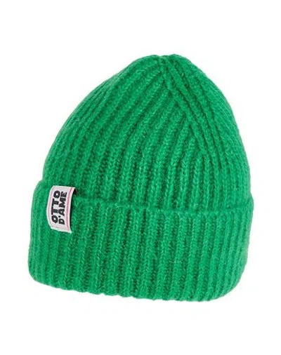 Ottod'ame Woman Hat Green Size Onesize Acrylic, Mohair Wool, Polyamide