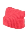 Ottod'ame Woman Hat Red Size Onesize Acrylic, Mohair Wool, Polyamide