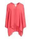 Ottod'ame Woman Jacket Coral Size Onesize Acetate, Silk
