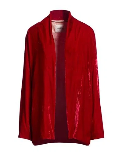 Ottod'ame Woman Jacket Red Size 8 Rayon, Silk